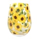 image 1 of Sunflower Print Stemless Glass
