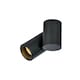 image 2 of CGC LUP Black Single GU10 Adjustable Ceiling and Wall Spotlight | Black | Black | Height: 11.5 cm, Width: 11.6 cm, Spotlight Width: 5.6 cm