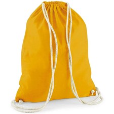 Westford Mill Cotton Drawstring Bag - Mustard - One Size | Multi | One Size