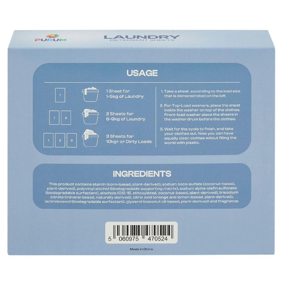 image 1 of Pack of 30 Scented Laundry Detergent Sheets