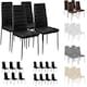 image 9 of Dining Chairs - high backrest, padded, synthetic leather  - Set of 6 Brown | Cappuccino
