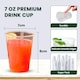 image 5 of ECONX 7oz Disposable Clear Vending Water Cooler Drinking Cups Plastic Strong Drinking Glasses 1000pc
