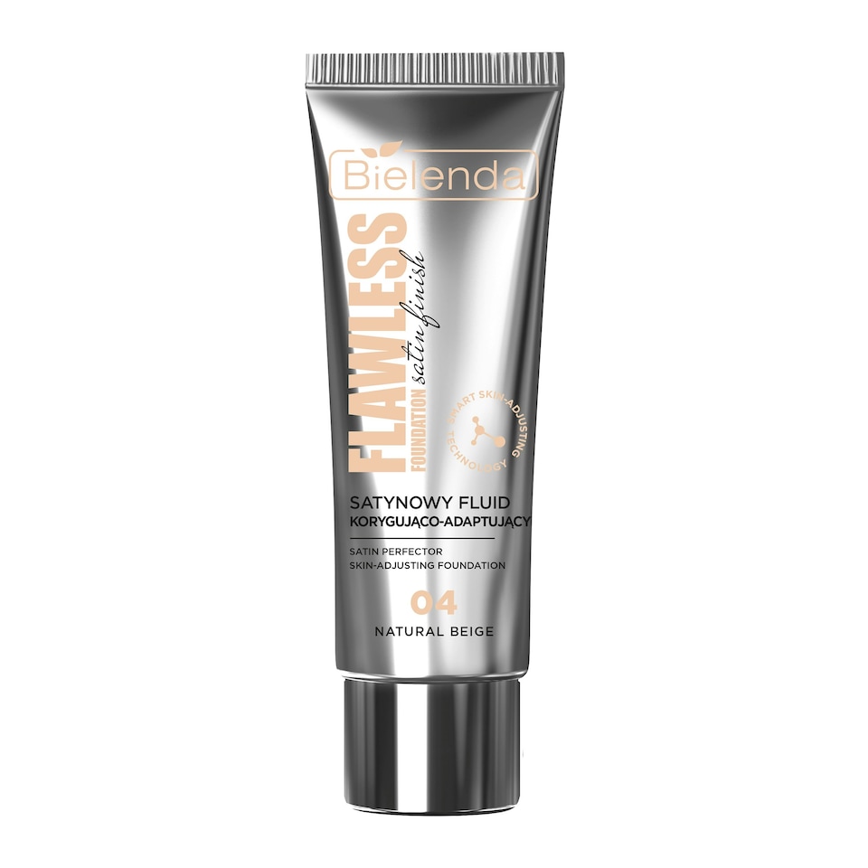 Bielenda Flawless Foundation Satin Correcting and Adapting Fluid 04 Natural Beige 30g N/A