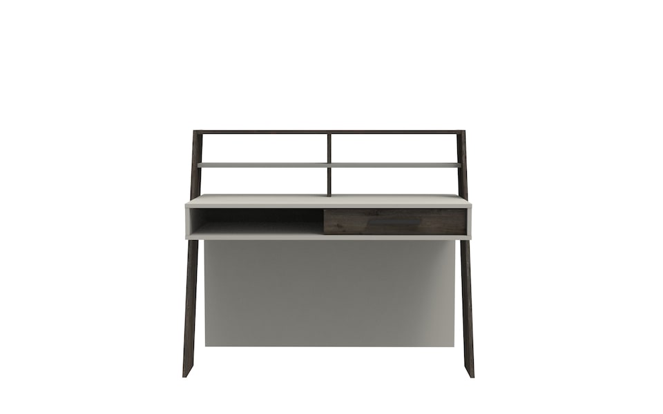image 1 of Decorotika Soho Computer Desk with Open Shelves and Drawer - W 123 cm x H 104 cm x D 59 cm