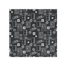 Press And Media Symbols Splash Back | White