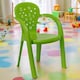 image 6 of Coloured Plastic Kids Chairs Stackable Nursery Indoor Outdoor Party Garden Play | Green | 4 Pcs Green | 4