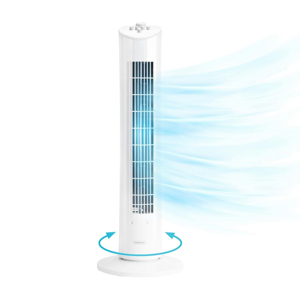 image 1 of VonHaus Tower Fan 31" White