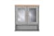 image 1 of Mirrored Bathroom Cabinet Grey & Oak