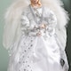 image 5 of 30cm White & Silver Christmas Tree Top Fairy Angel House Decoration Ornament