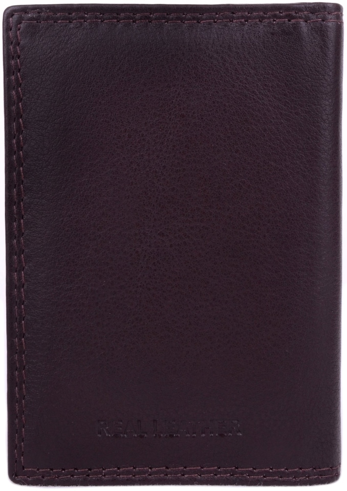 image 1 of London Leathergoods Womens Soft Leather Travel / Holiday Credit Card / ID Holder RFID Protected | Brown | Dark Brown