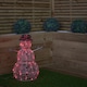 image 5 of 60cm Indoor Outdoor Acrylic Snowman Christmas Decoration with Colour Changing LED
