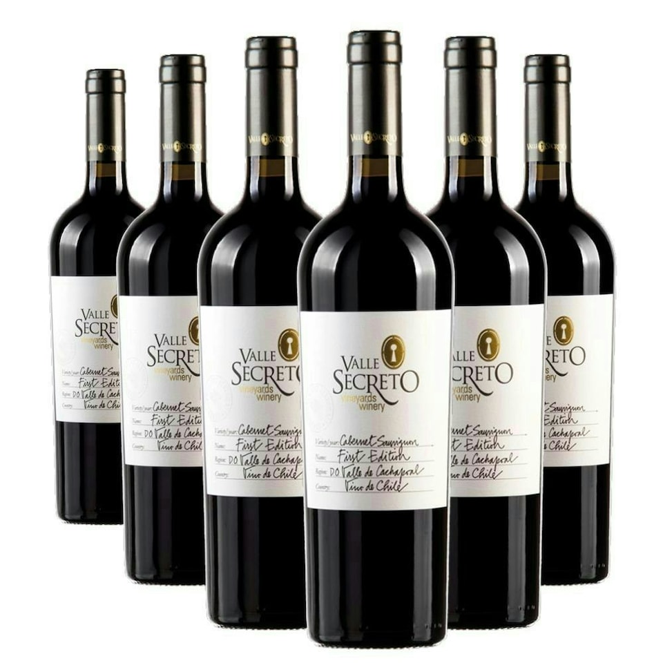 Case of 6 Valle Secreto First Edition Cabernet Sauvignon 75cl Red Wine