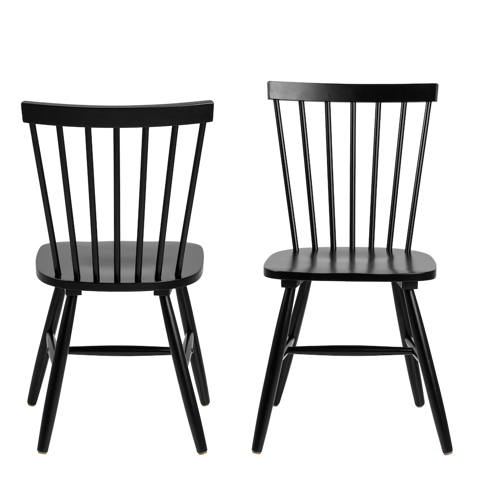 image 1 of Riano Dining Chairs in Black Set of 2