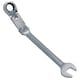 image 5 of 19mm Metric Double Jointed Flexi Ratchet Combination Spanner Wrench 72 Teeth