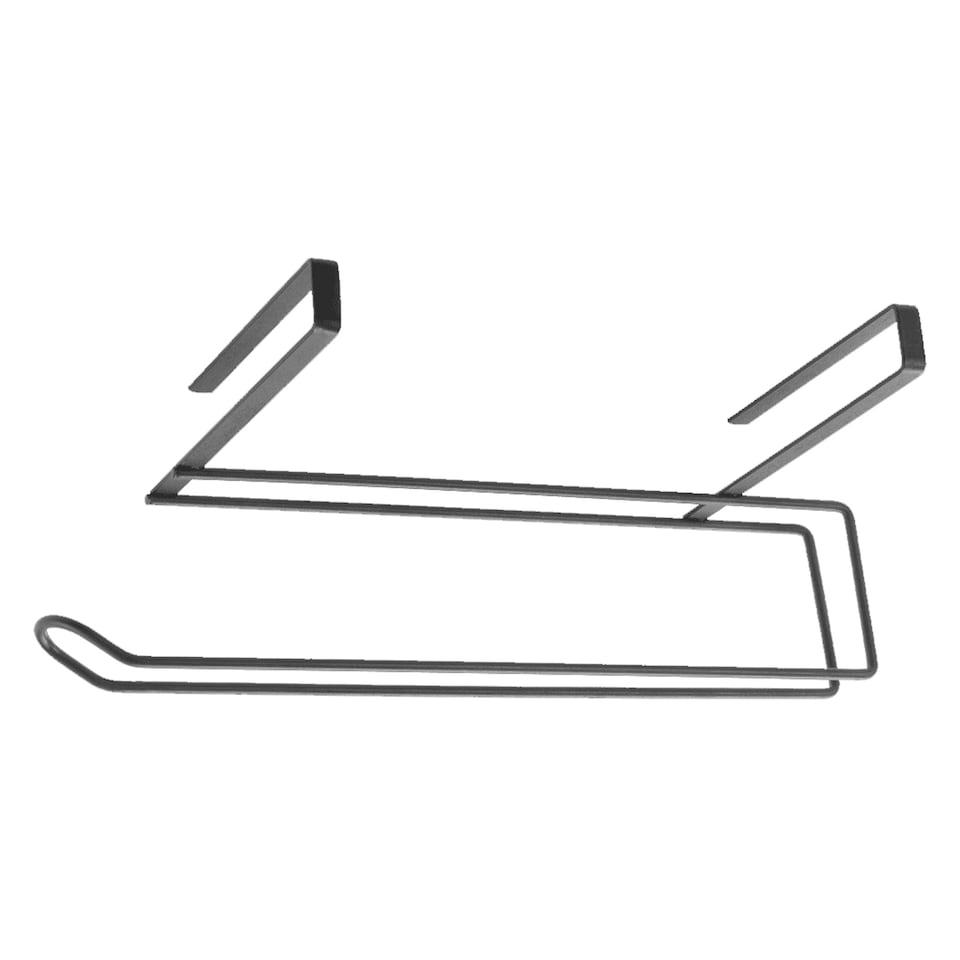 image 1 of Metaltex Lava Easy-Roll Under Shelf Kitchen Roll Holder - Black