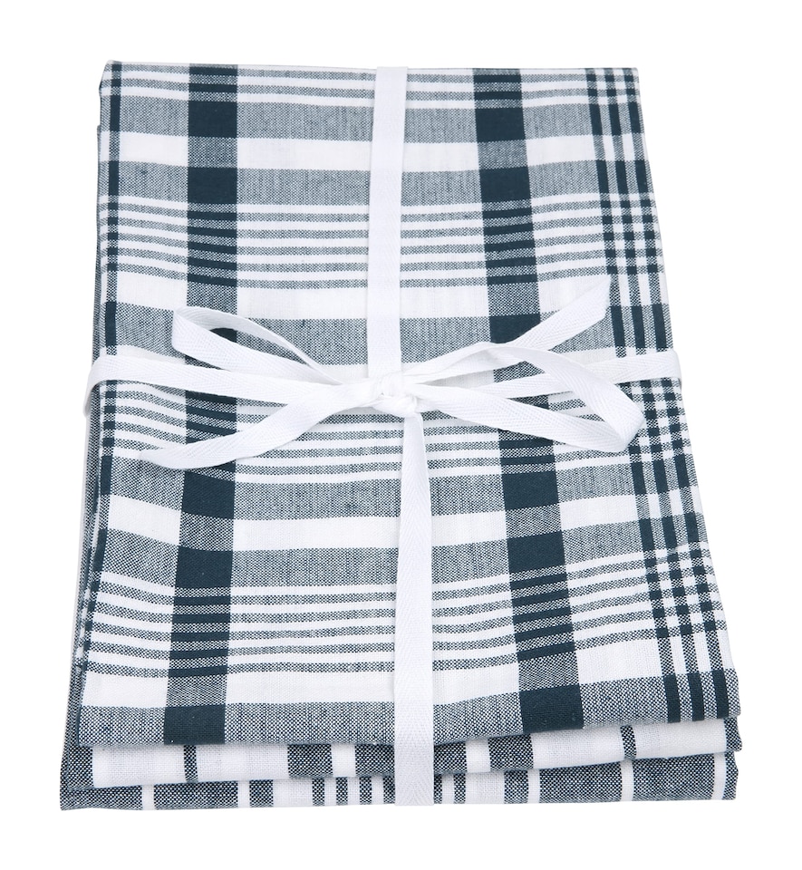 Love Colour Set of 3 Extra-Large Tea Towels - Ink Blue | Multi