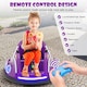 image 6 of COSTWAY 360° Swivel 12V Electric Ride On Car Kids Purple