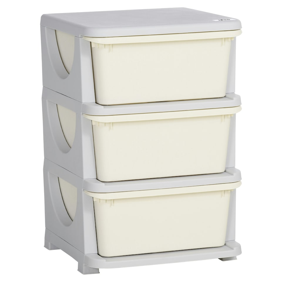 image 1 of HOMCOM Kids Storage Units with Drawers Chest Dresser Tower 