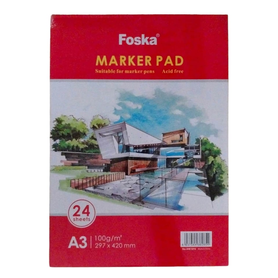 image 1 of A3 24 Sheets Top Glued Open Marker Pad