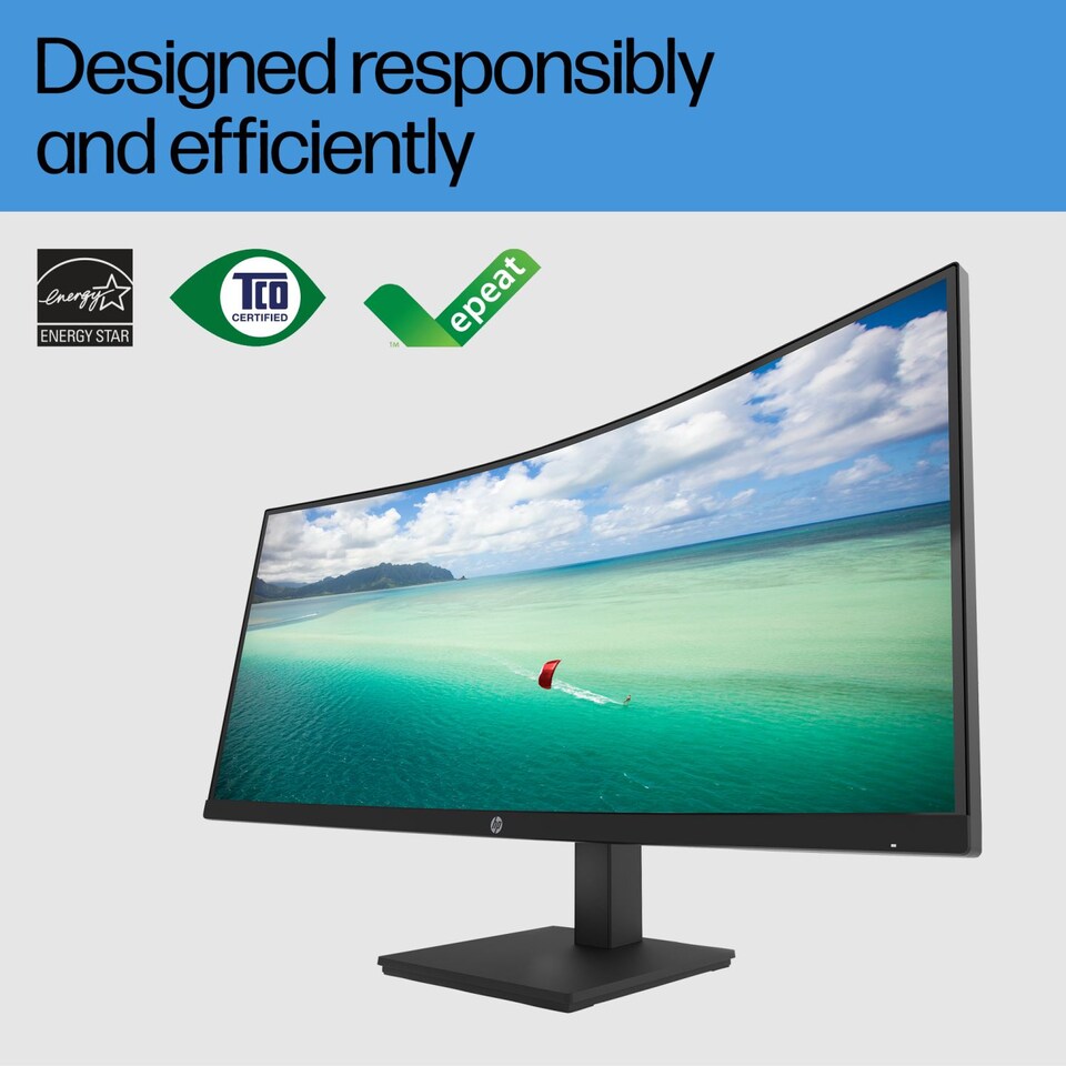 HP P34hc Computer Monitors - 34 Inches - Black - Tesco Groceries