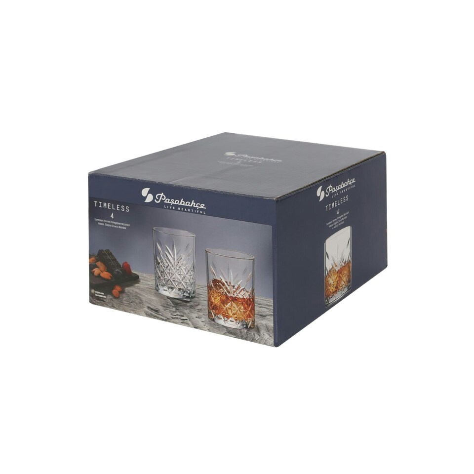 image 1 of Pasabahce Timeless Whisky Glasses - 420ml - Pack of 12 Clear