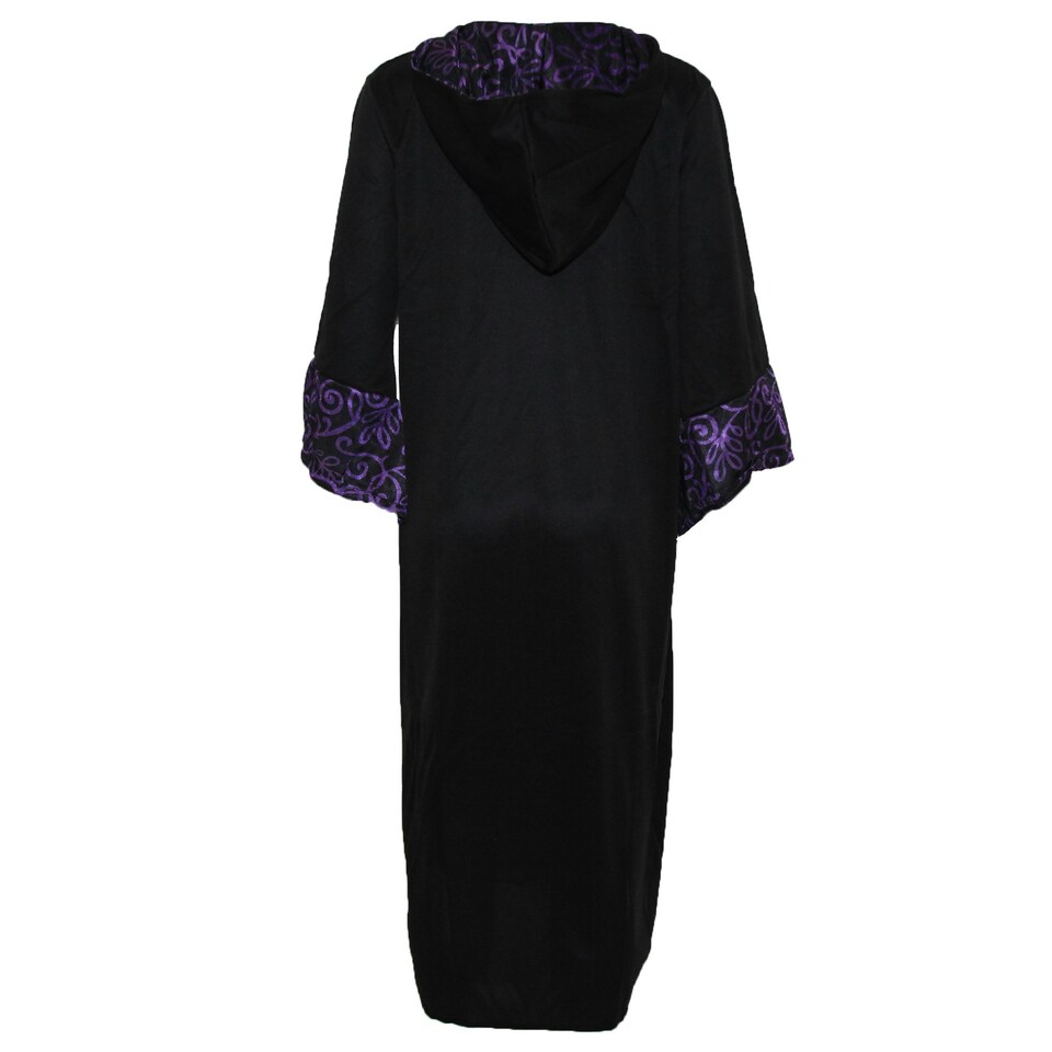 image 1 of Bristol Novelty Childrens/Kids Wizard Robe Costume - Black/Purple - S S