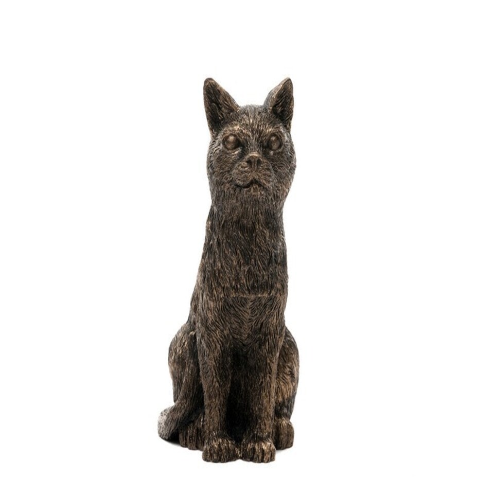 image 1 of Sitting Cat Plant Pot Feet - Set of 3 - L7.5 x W5.5 x H11.5 cm Brown