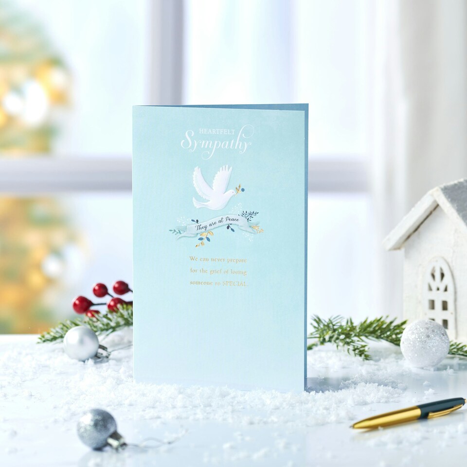 image 1 of Sympathy Card - Dove with Banner