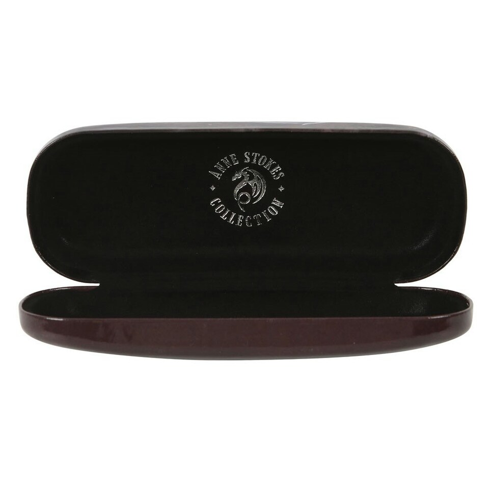 image 1 of Angel Rose Glasses Case by Anne Stokes Black