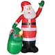 image 2 of Outsunny 9ft/275 cm Christmas Inflatable Santa with Bear Sack, Giant Christmas Blow Up Decoration with Built-in LED Lights for Garden, Indoor Outdoor Home Decor