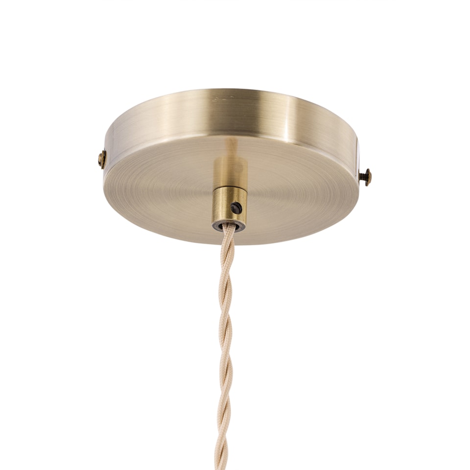 image 1 of Set of 2 Flex Antique Brass Pendant Kits with Cream Braided Cable