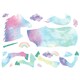 image 2 of RoomMates Gold Eyelash Peel & Stick Wall Decals With Glitter