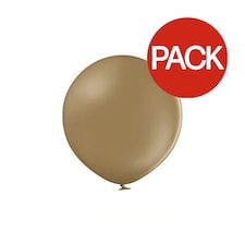 Belbal Latex Balloons (Pack of 100) - Pastel Almond - One Size