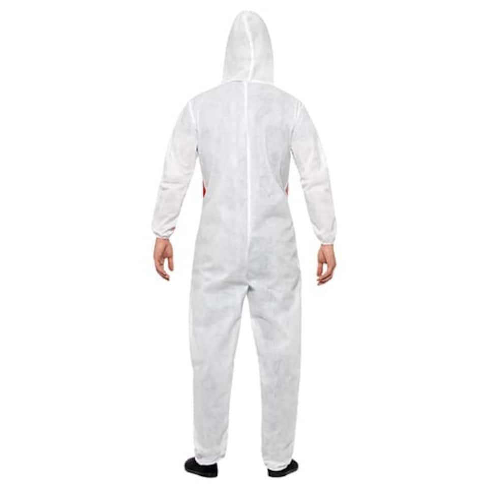 image 1 of Bloody Forensic Overalls Fancy Dress Costume Unisex Adult Large | Multi | L