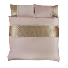 Capri Polycotton Duvet Cover Set With Pillowcase Pink | Single
