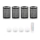 image 2 of Omniance Seraphine Rechargeable Wireless Table Lamp with Remote | Black
