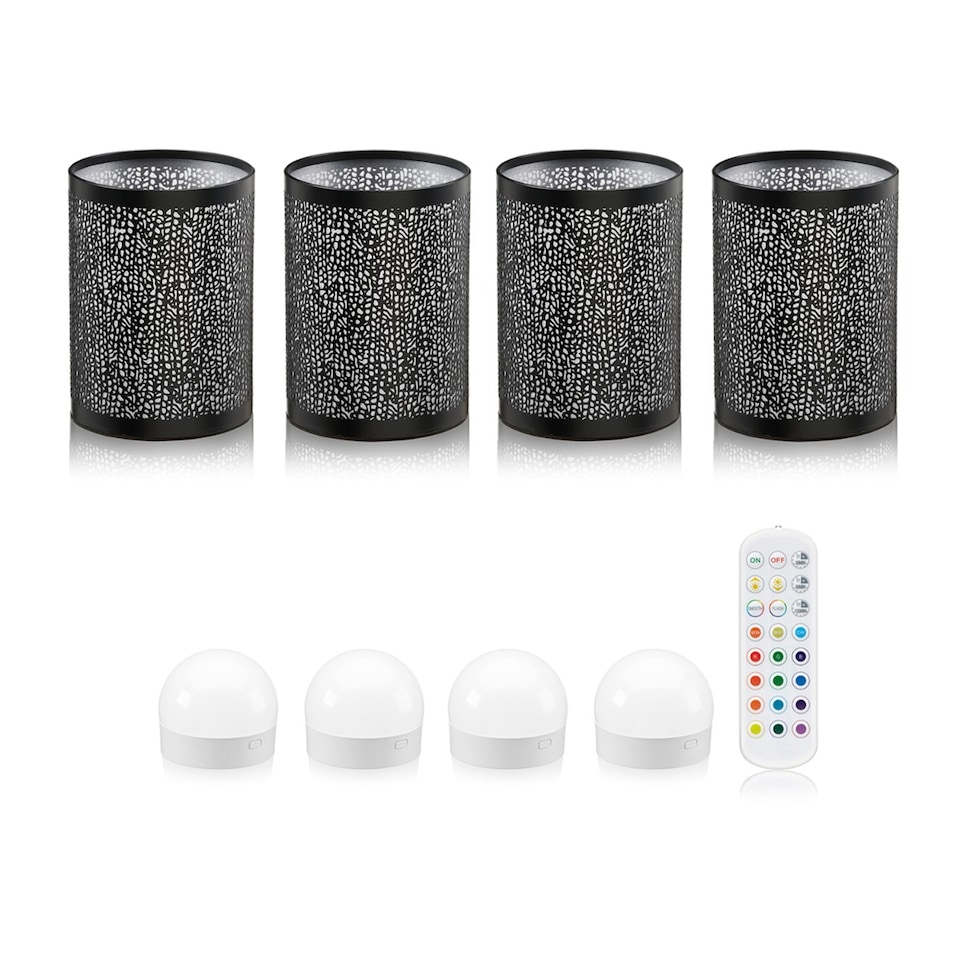 image 1 of Omniance Seraphine Rechargeable Wireless Table Lamp with Remote | Black
