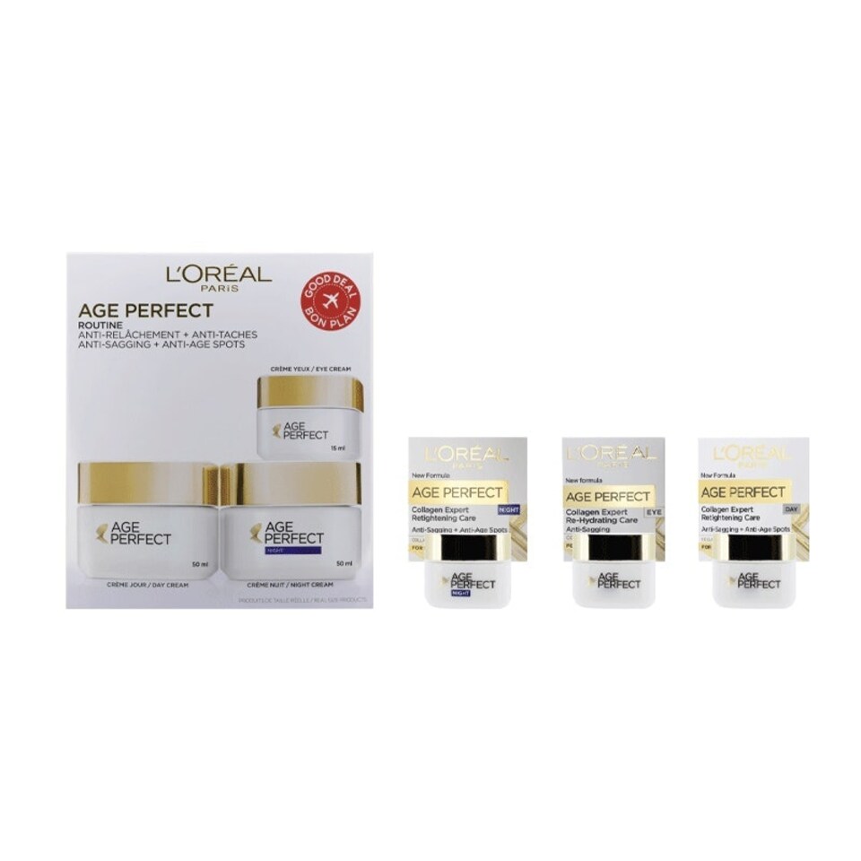 image 1 of L'Oreal Age Perfect Day Night Eye Cream Skincare Set