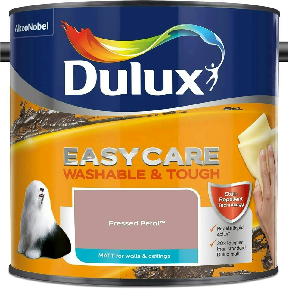 image 1 of Dulux Easycare Washable & Tough Matt 2.5L Pressed Petal