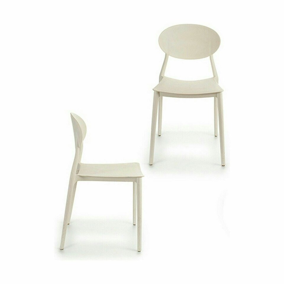 image 1 of Dining Chair White Plastic 41 x 81 x 49 cm (4 Units) White