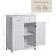 image 3 of Bath Vida Priano 2 Drawer 2 Door Freestanding Bathroom Cabinet, White