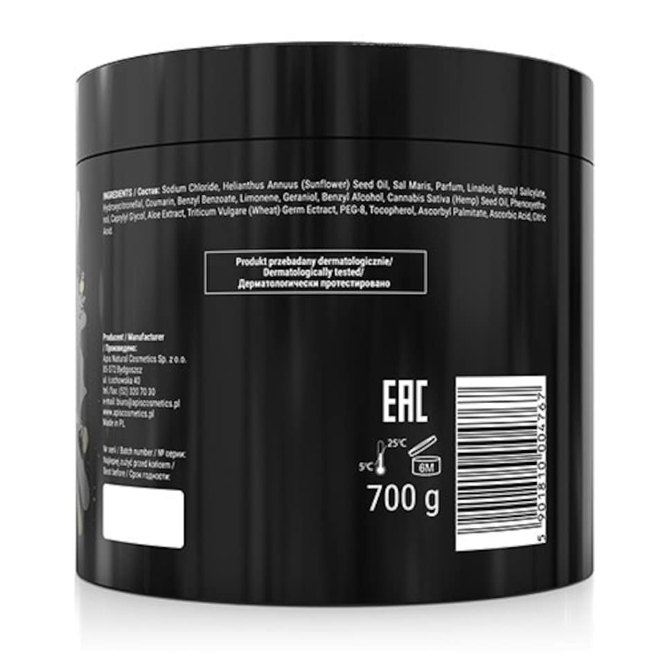 image 1 of Apis Good Life Cleansing Body Hand Foot Scrub with Dead Sea Salt 700g