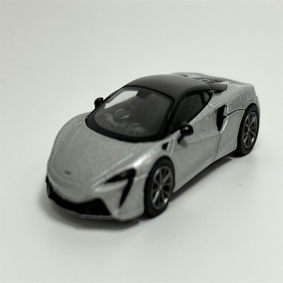 image 1 of McLaren Artura Ice Silver RHD 1:64 Scale Mini GT MGT00582R