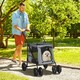 image 6 of PawHut One-click Foldable Pet Stroller w/ Mesh Windows, for Small Pets - Grey