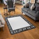 image 2 of Greek Traditional Meandor (Rug) Black | Large: 140x200cm