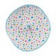 image 1 of Homescapes Multi Stars & Blue Stripes Round Floor Cushion Multi