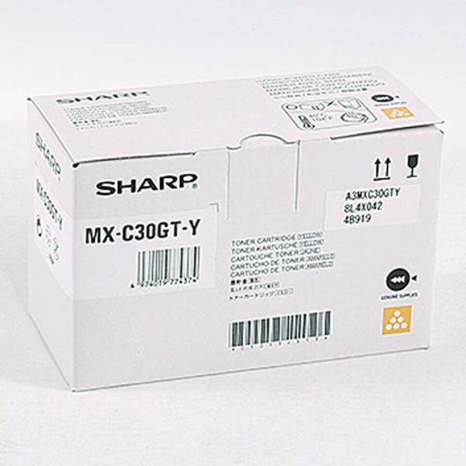 Sharp Yellow Toner Cartridge 6k pages - MXC30GTY N/A