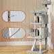 image 6 of Yaheetech 175 cm Plush Cat Tower with Condos Light Grey