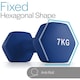 image 3 of Neoprene Hex Dumbbells (7kg)