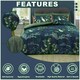 image 5 of Maki Floral Printed Duvet Cover Set Reversible Polycotton Beddings Multi | King